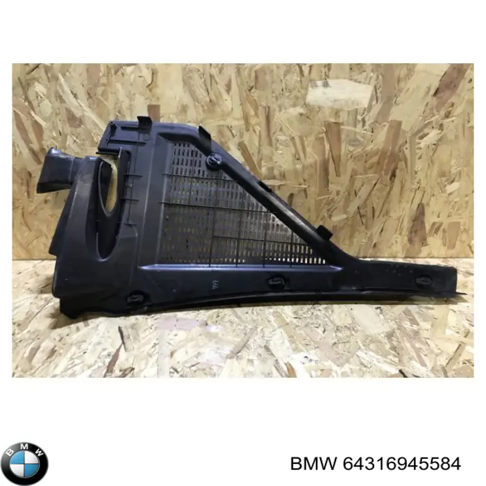 Compre 64316945584 BMW Dreno de pára-brisas, bofes