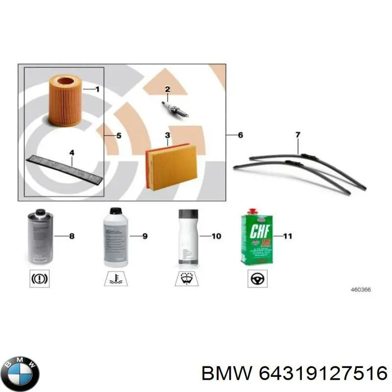 Compre 64319127516 BMW Filtro de salão