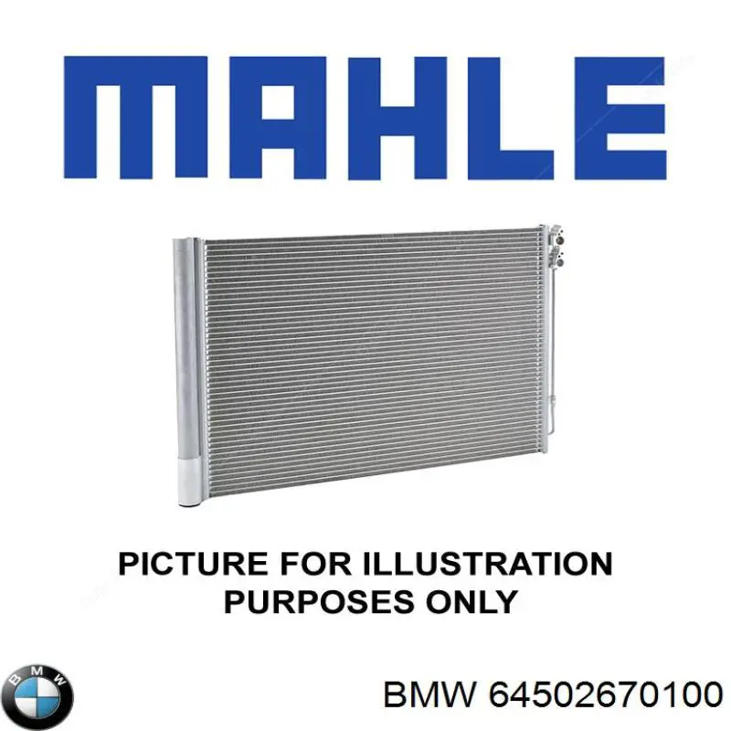 Radiador de aparelho de ar condicionado BMW 64539309007 preço, a partir de 91,94 USD