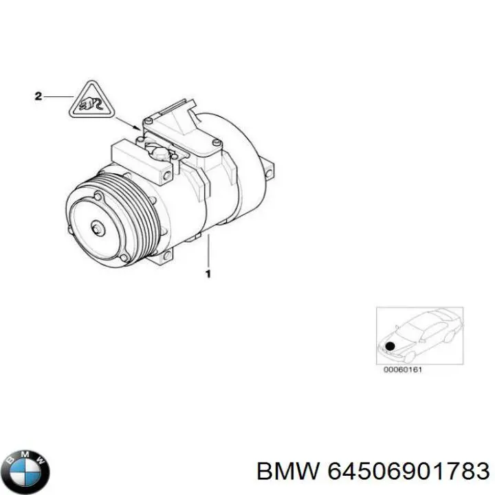 Compre 64506901783 BMW Compressor de aparelho de ar condicionado
