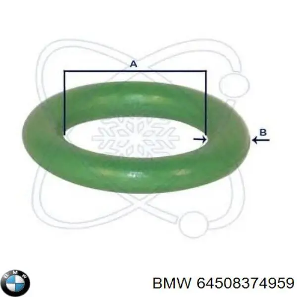Vedante anular de tubo de aparelho de ar condicionado BMW 64508374959 preço, a partir de 7,09 USD