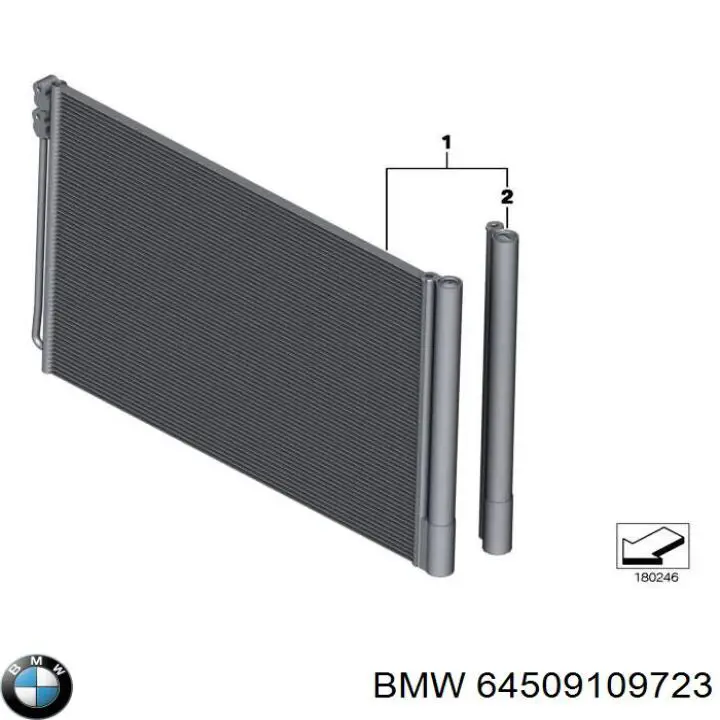 Radiador de aparelho de ar condicionado BMW 64509109723 preço, a partir de 114,70 USD