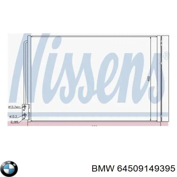 Radiador de aparelho de ar condicionado BMW 64509149395 preço, a partir de 115,15 USD