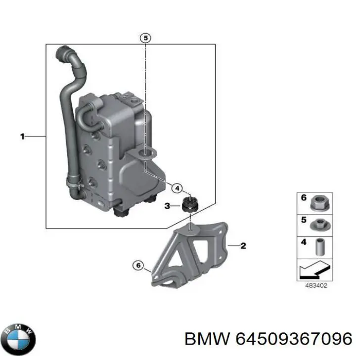 Radiador de aparelho de ar condicionado BMW 64509367096 preço, a partir de 427,34 USD