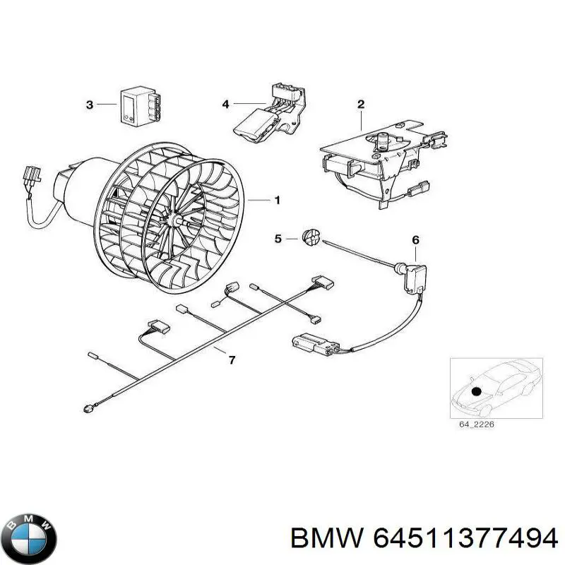 Compre 64511377494 BMW 
