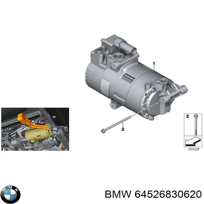 Compressor de aparelho de ar condicionado BMW 64526830620 preço, a partir de 919,39 USD