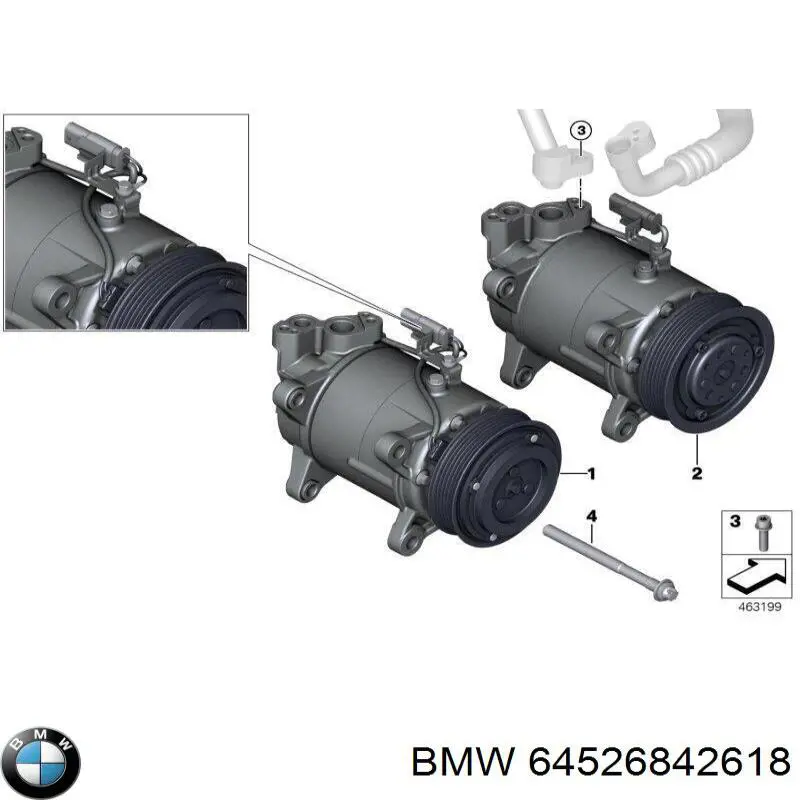 Compressor de aparelho de ar condicionado BMW 5A21D1101 preço, a partir de 229,85 USD