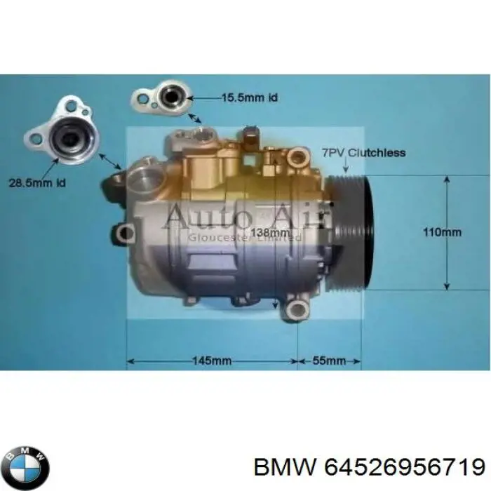 Compressor de aparelho de ar condicionado BMW 64526956719 preço, a partir de 300,51 USD