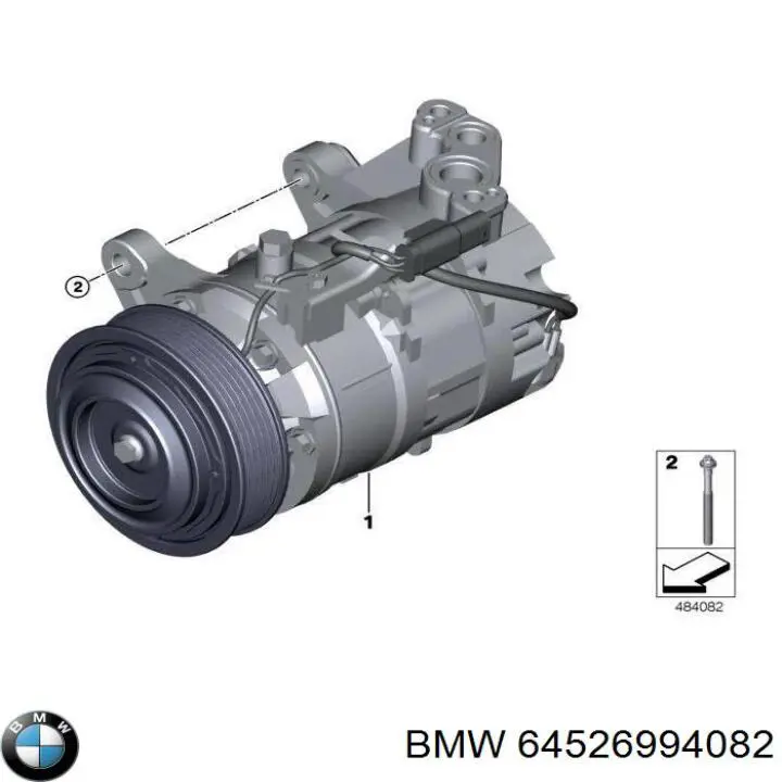 Compressor de aparelho de ar condicionado BMW 64526994082 preço, a partir de 151,53 USD