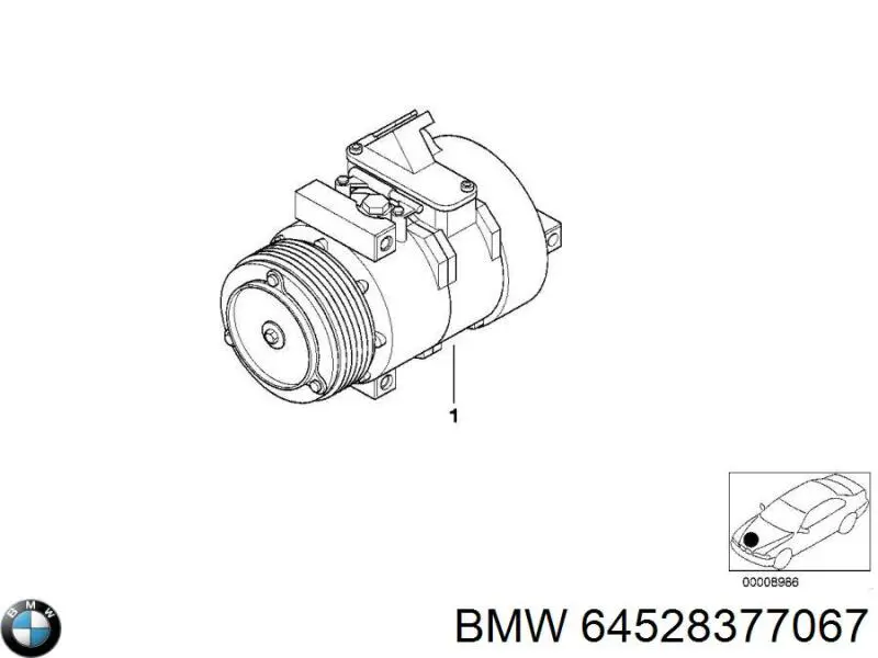 Compressor de aparelho de ar condicionado BMW 64528377067 preço, a partir de 236,66 USD