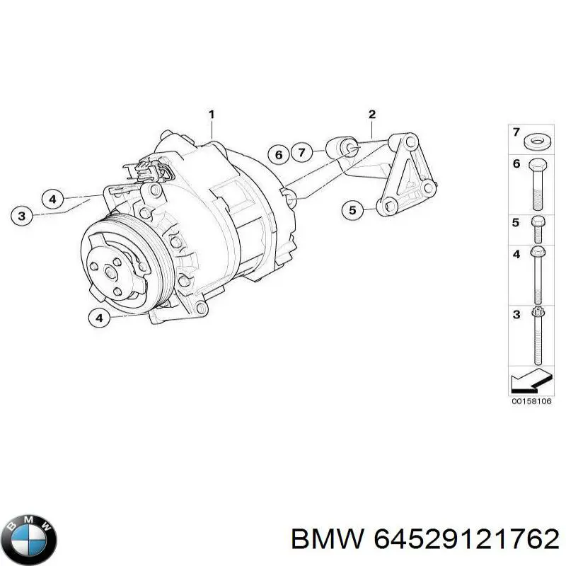 Compressor de aparelho de ar condicionado BMW 64529121762 preço, a partir de 258,79 USD