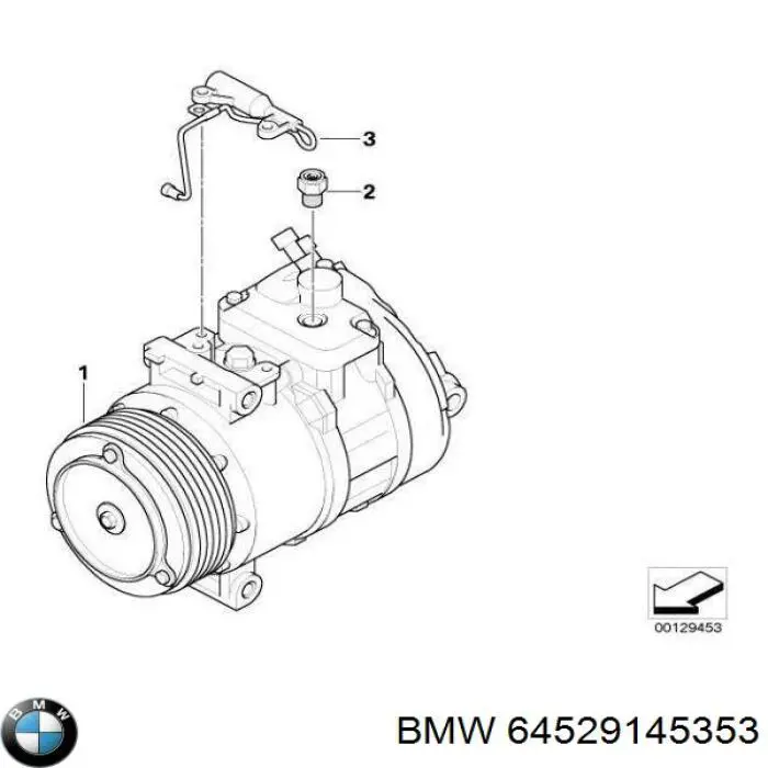 64529145353 BMW Compressor de aparelho de ar condicionado