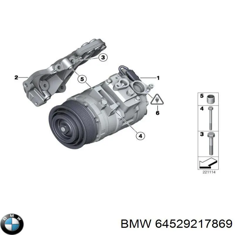 Compressor de aparelho de ar condicionado BMW 64529217869 preço, a partir de 498,67 USD
