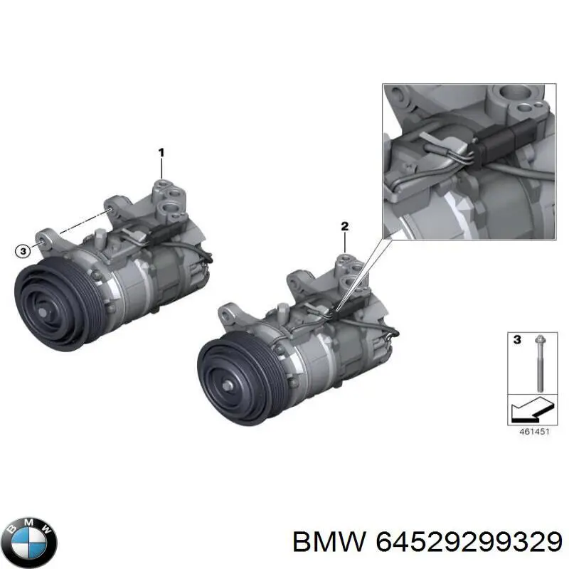 Compressor de aparelho de ar condicionado BMW 64529299329 preço, a partir de 424,49 USD