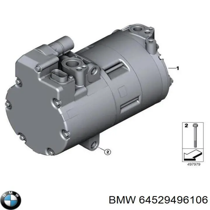 Compressor de aparelho de ar condicionado BMW 64529496106 preço, a partir de 621,44 USD