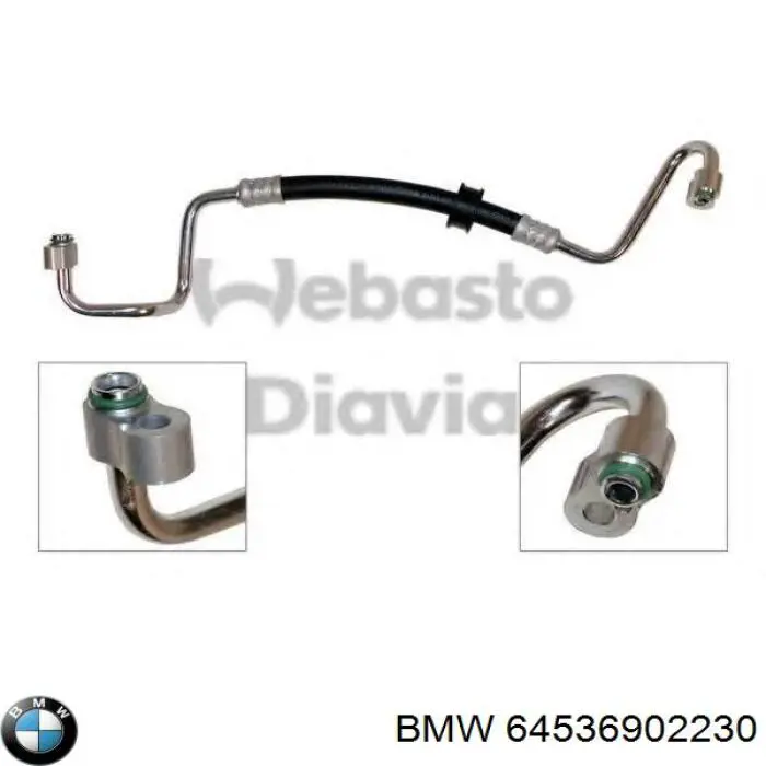 Mangueira de aparelho de ar condicionado, desde o compressor até o radiador BMW 64536902230 preço, a partir de 166,85 USD