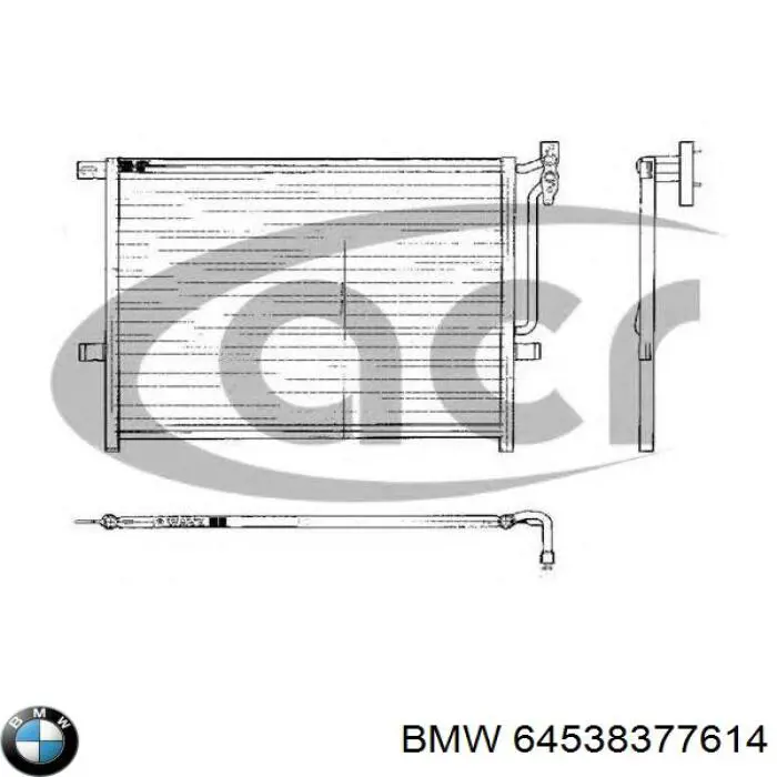Compre 64538377614 BMW Radiador de aparelho de ar condicionado