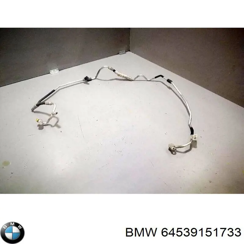64539151733 BMW Mangueira de aparelho de ar condicionado, desde o radiador até o vaporizador