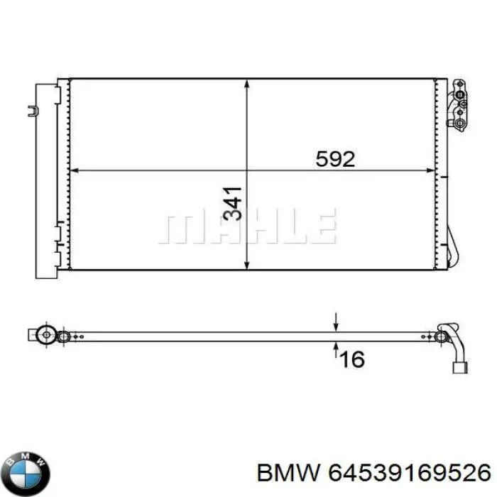 Radiador de aparelho de ar condicionado BMW 64539169526 preço, a partir de 52,78 USD