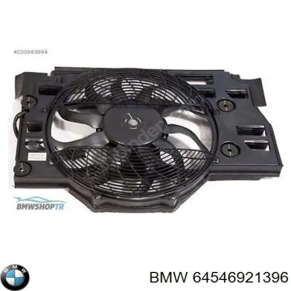 Difusor do radiador de aparelho de ar condicionado, montado com roda de aletas e o motor BMW 64546921396 preço, a partir de 148,71 USD