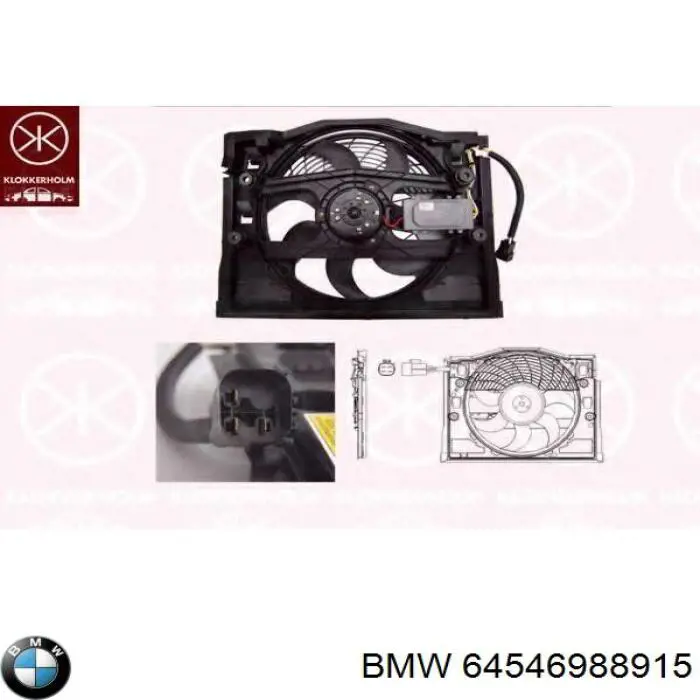 Compre 64546988915 BMW Ventilador (roda de aletas) do radiador de esfriamento