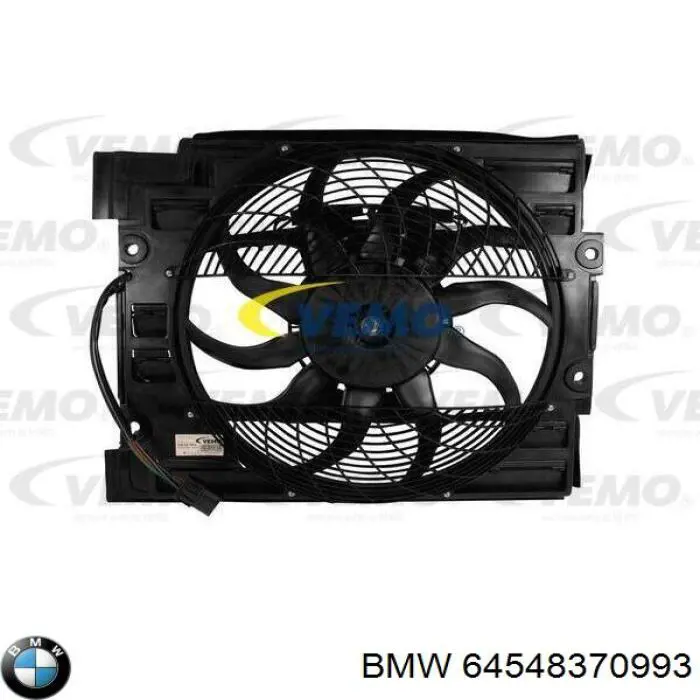 Difusor do radiador de aparelho de ar condicionado, montado com roda de aletas e o motor BMW 64548370993 preço, a partir de 162,98 USD