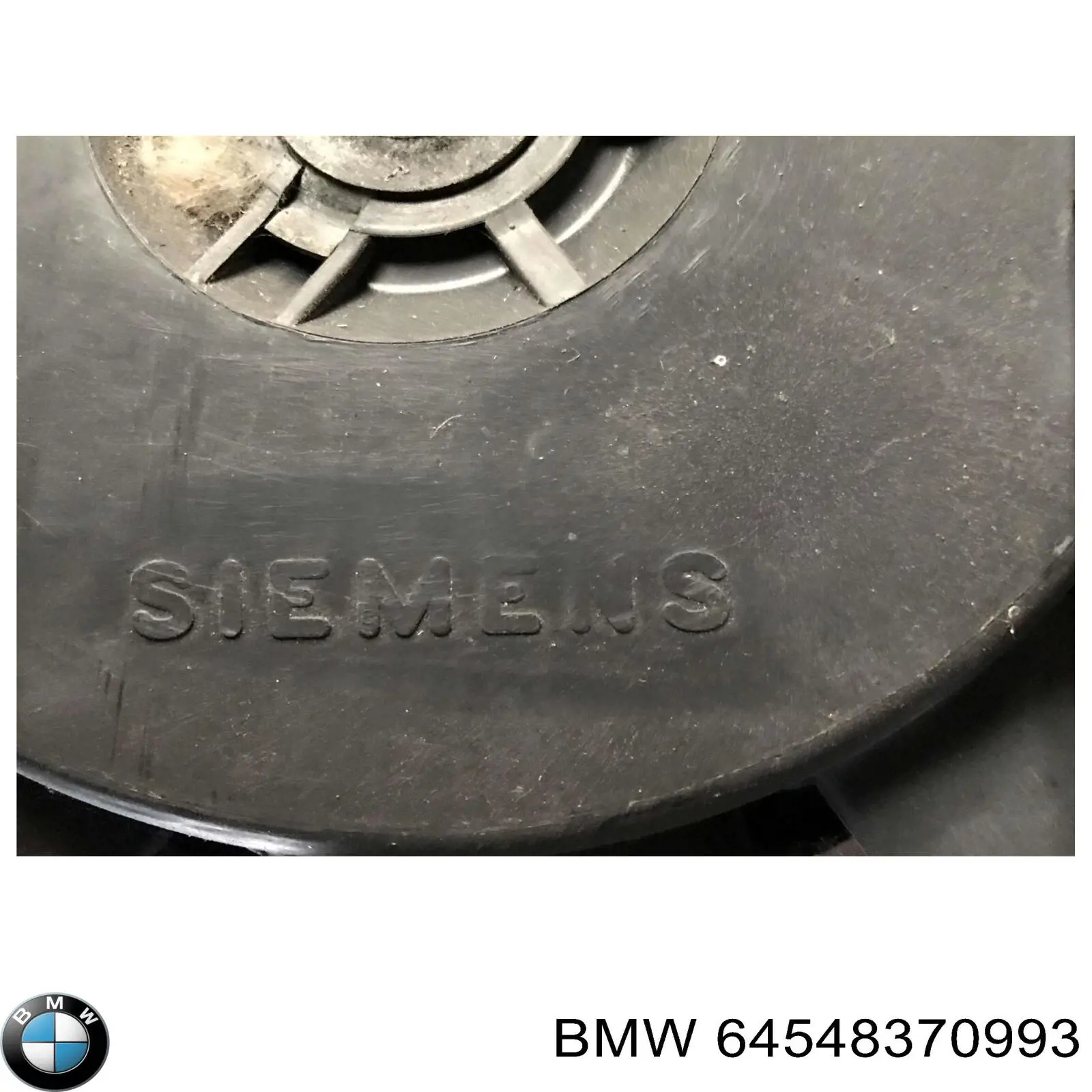 Compre 64548370993 BMW Difusor do radiador de aparelho de ar condicionado, montado com roda de aletas e o motor