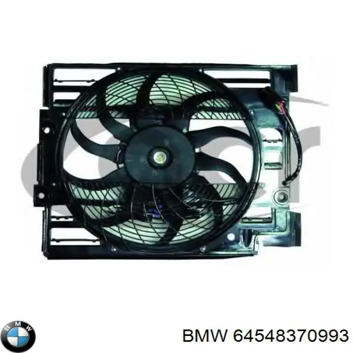 64548370993 BMW Difusor do radiador de aparelho de ar condicionado, montado com roda de aletas e o motor