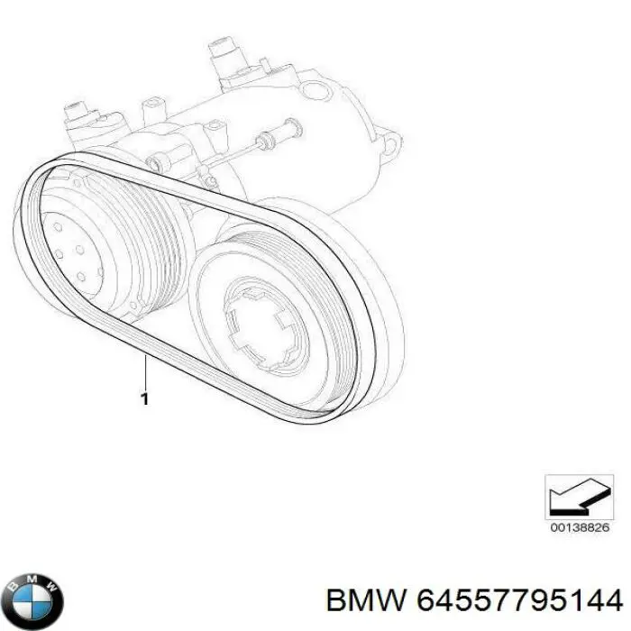 Correia dos conjuntos de transmissão BMW 64557795144 preço, a partir de 25,44 USD