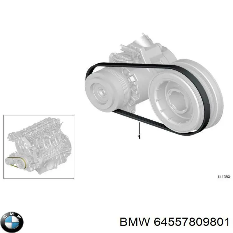Correia dos conjuntos de transmissão BMW 64557809801 preço, a partir de 29,18 USD