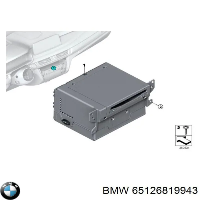 Aparelhagem de som (rádio AM/FM) BMW 65126826783 preço, a partir de 529,50 USD