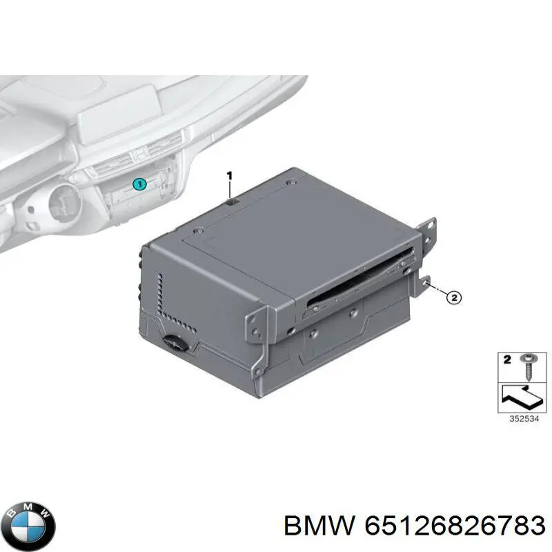 65126826783 BMW Aparelhagem de som (rádio AM/FM)