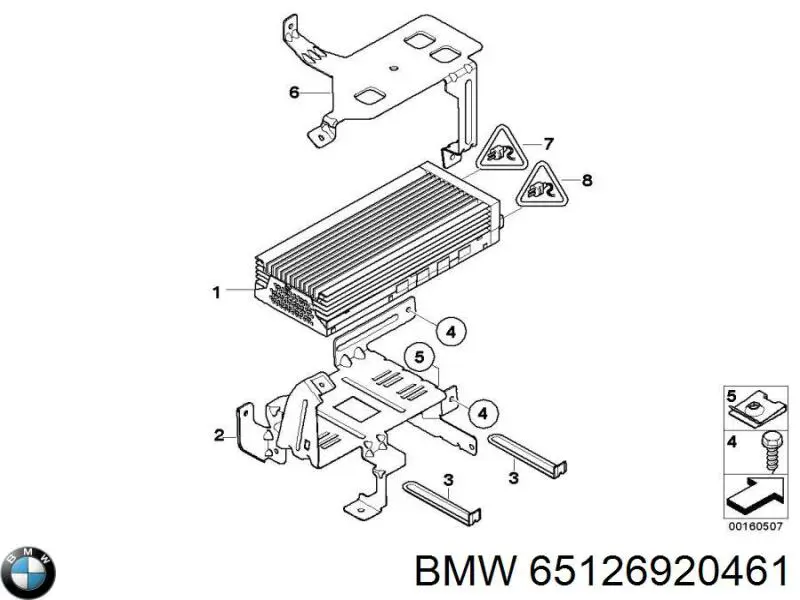 6920461 BMW Reforçador do som de sistema de áudio