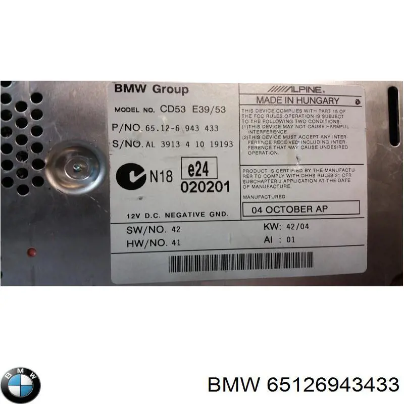  BMW 65126943433 preço, a partir de 129,40 USD