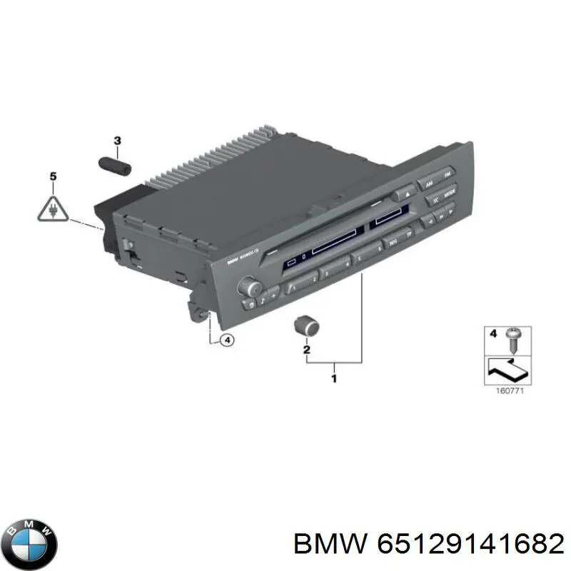 65129232250 BMW Aparelhagem de som (rádio AM/FM)