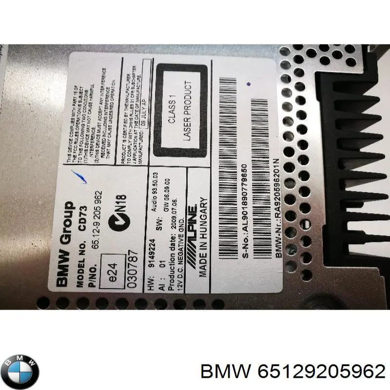 Compre 65129205962 BMW Aparelhagem de som (rádio AM/FM)