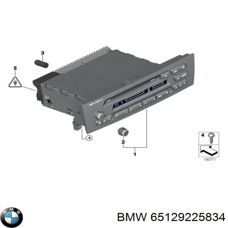 65129225834 BMW Aparelhagem de som (rádio AM/FM)