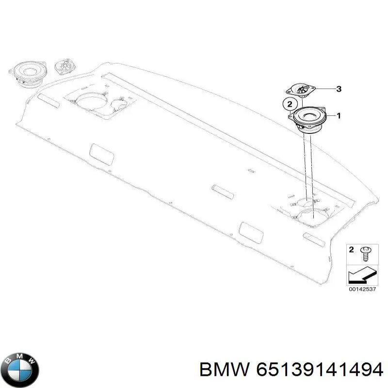 Compre 65139141494 BMW Alto-falante da porta traseira