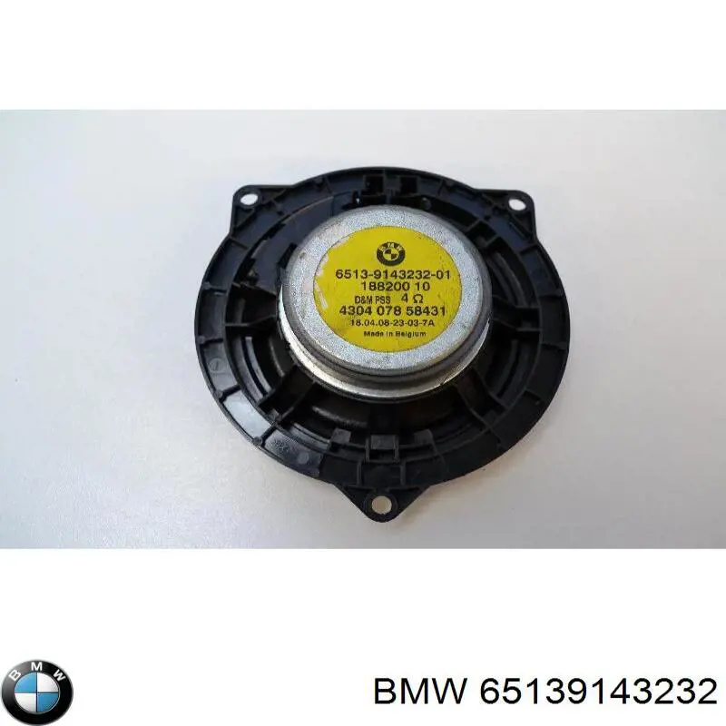65139143232 BMW Alto-falante da porta dianteira
