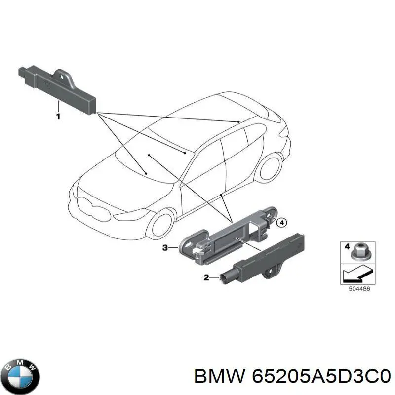 65205A5D3C0 BMW Antena