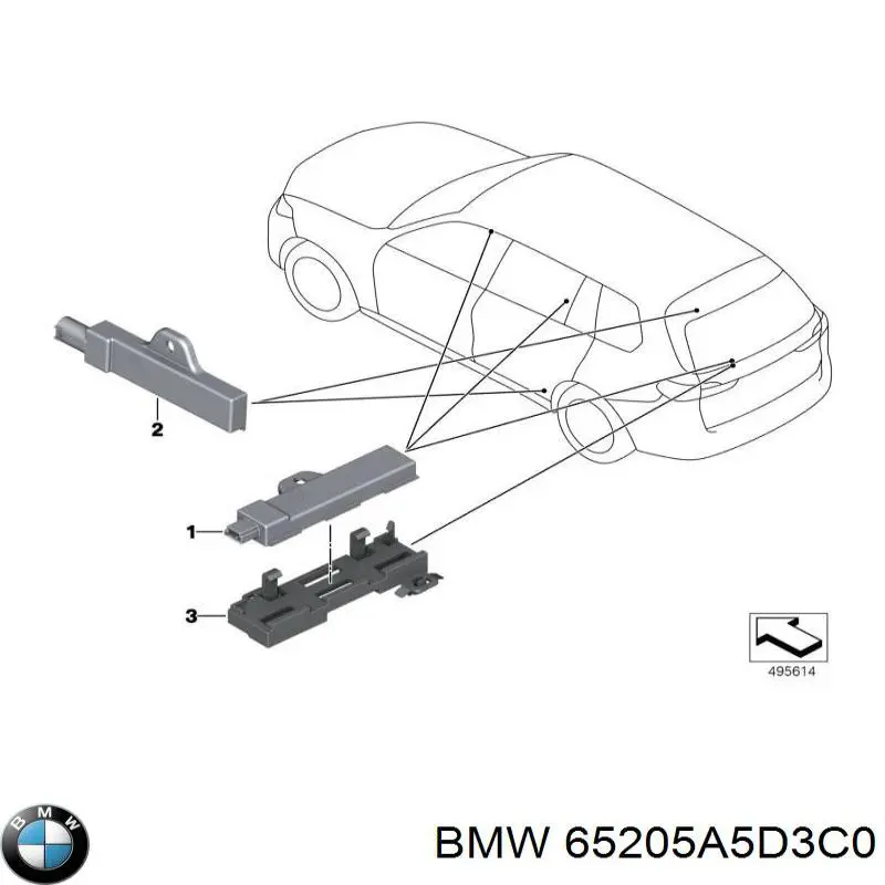 Antena BMW 65205A5D3C0 preço, a partir de 78,32 USD