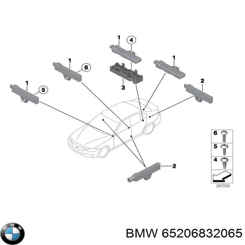 Antena BMW 65206832065 preço, a partir de 88,69 USD