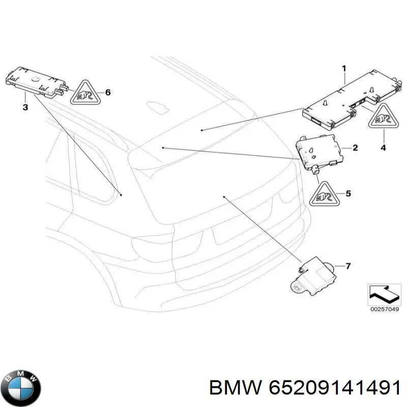 65209141491 BMW Reforçador do sinal de antena