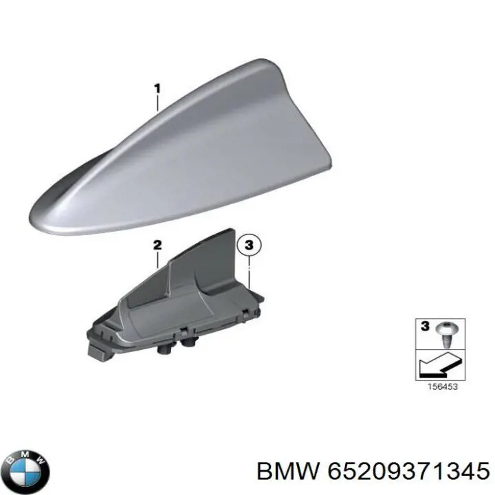 65209371345 BMW Haste de antena