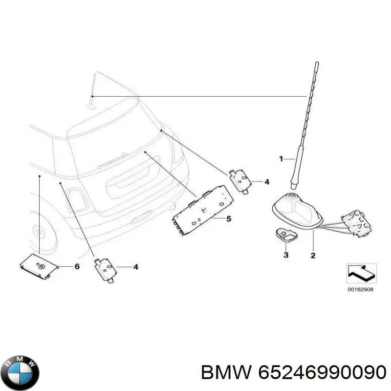  BMW 65246990090 preço, a partir de 40,86 USD