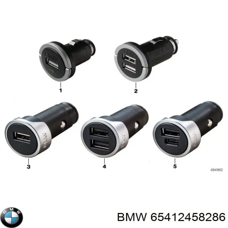 65412458286 BMW Concentrador USB