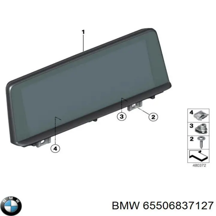 65506837127 BMW Mostrador multifuncional