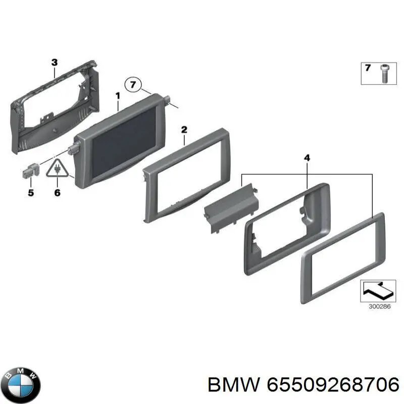 Mostrador multifuncional BMW 7  F01, F02, F03, F04