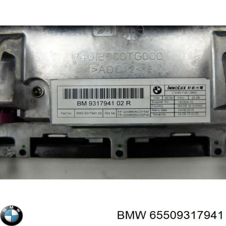 65509317941 BMW Mostrador multifuncional