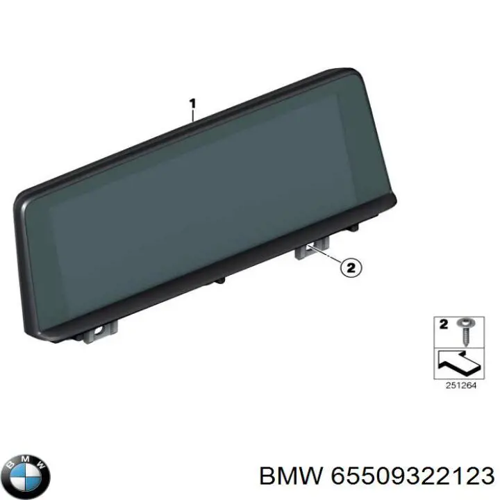 65509322123 BMW Mostrador multifuncional